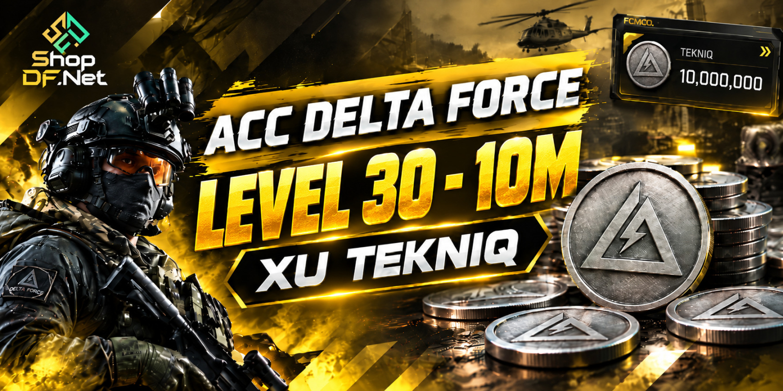 Account Delta Force Level 30 - 10M Xu