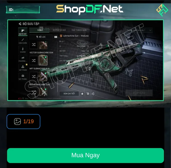 Bước 2: trang chi tiết acc Delta Force có nút Mua Ngay Bước 2: trang chi tiết acc Delta Force có nút Mua Ngay