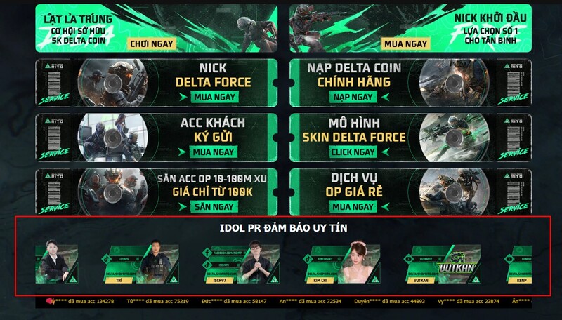 Có nhiều IDO và KOL trong ngành game đảm bảo uy tín